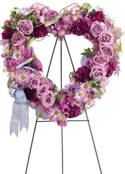 Heartfelt Sympathies Wreath from Visser's Florist and Greenhouses in Anaheim, CA